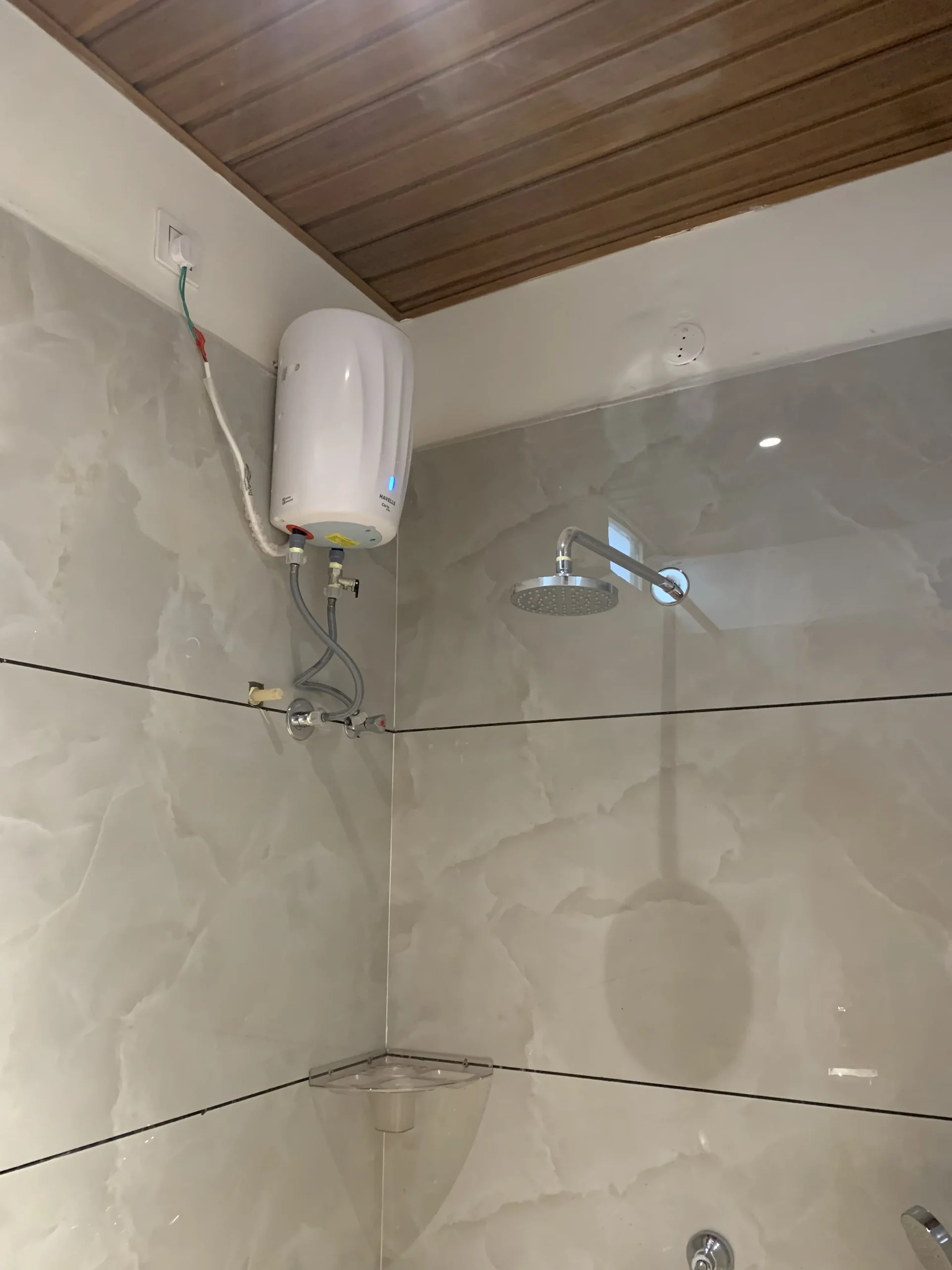 new dharmashala bedroom washroom gyser