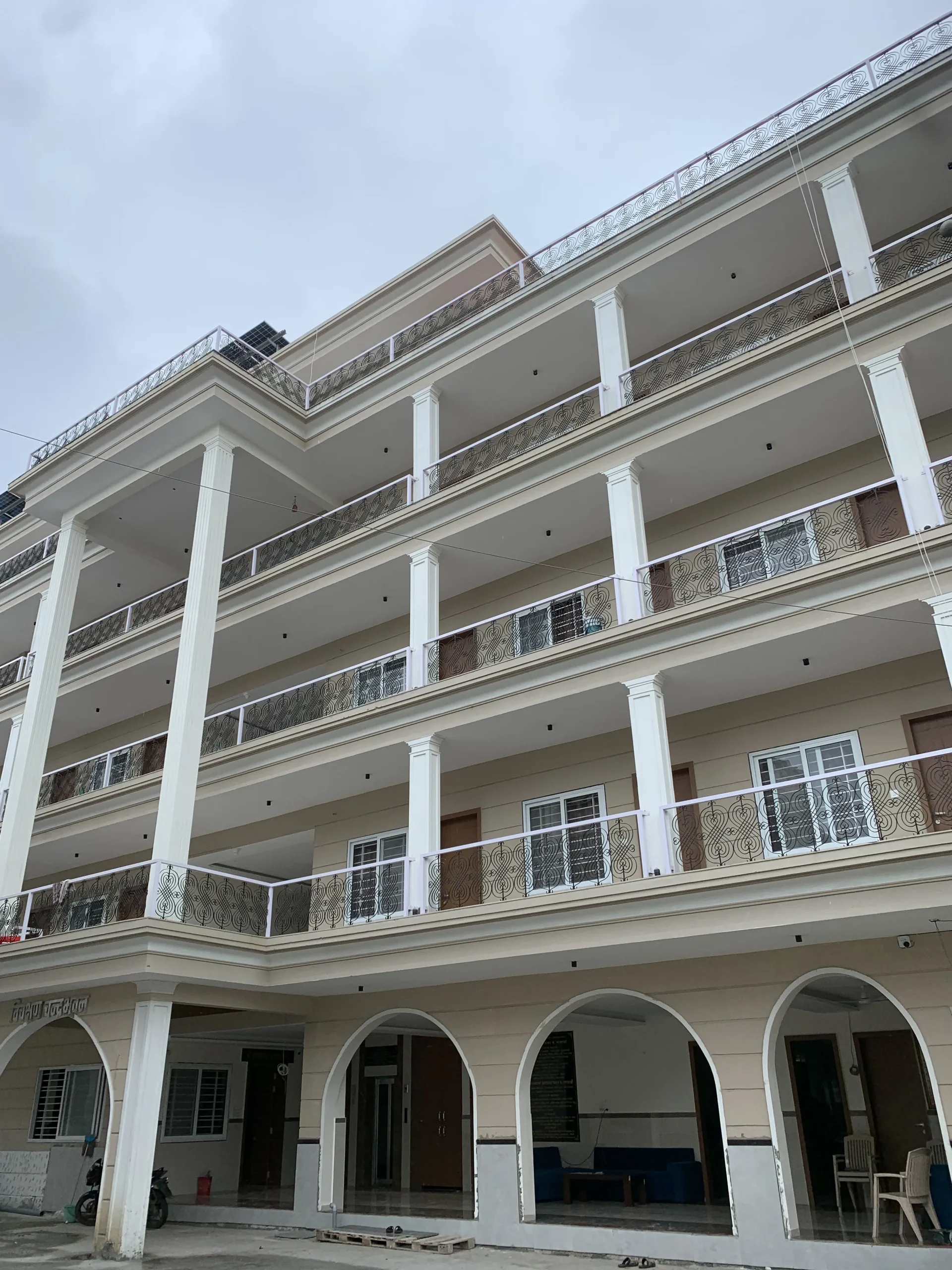 new dharmashala outer building